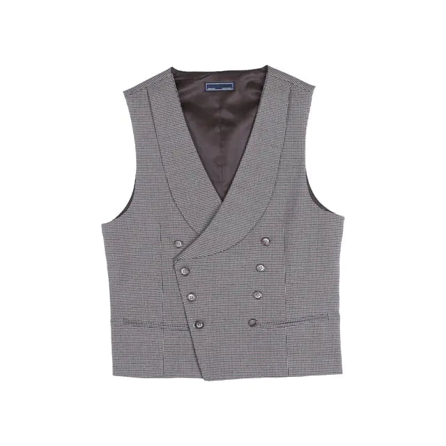 Men’s Vintage Steampunk Plaid Vest – Slim Fit for Weddings