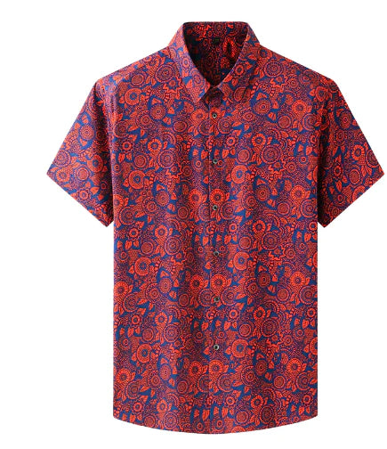 Bohemian Floral Shirt for Men