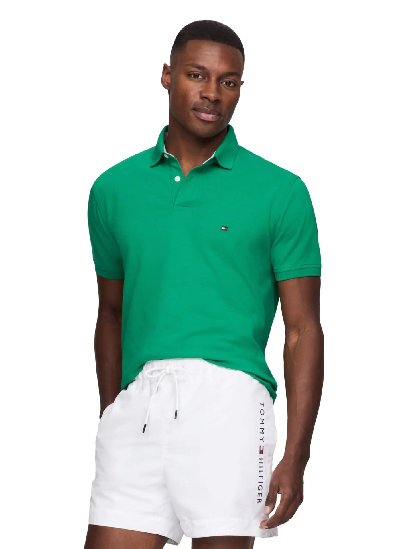 “Tommy Hilfiger Men’s Polo Shirt Classic Fit PalmLeaf322 M”