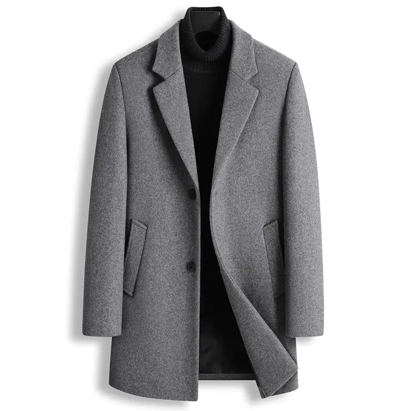 Men’s Wool Blazer Jacket – Single-Breasted Casual & Formal Style
