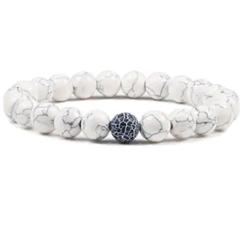 Obsidian Beaded Stretch Bracelet