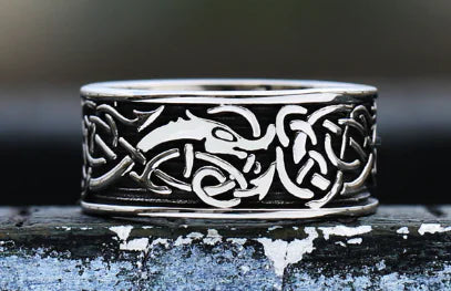 Men’s Vintage Stainless Steel Statement Ring