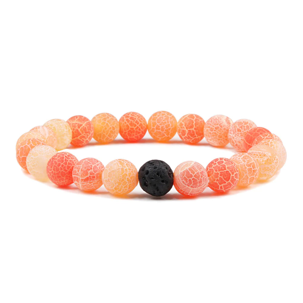 Obsidian Beaded Stretch Bracelet