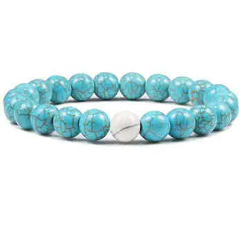 Obsidian Beaded Stretch Bracelet