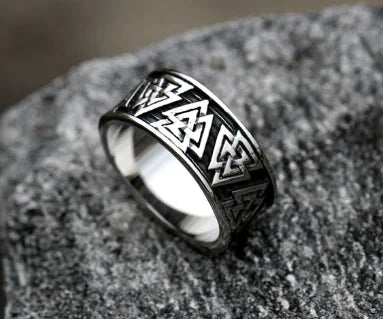 Men’s Vintage Stainless Steel Statement Ring
