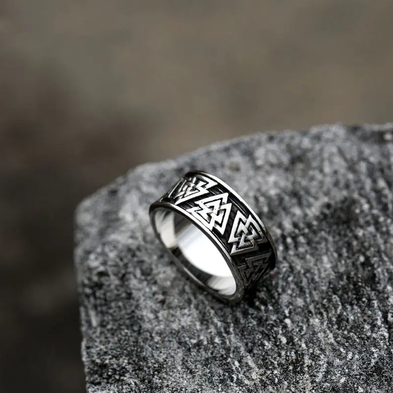 Men’s Vintage Stainless Steel Statement Ring